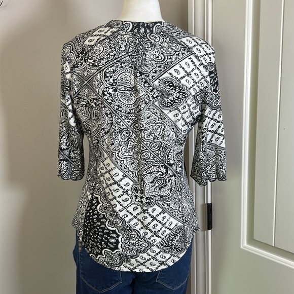 Anthropologie Tiny Lacona Popover Top Floral Boho Colorful Flowy Shirt Sz S - Picture 8 of 13